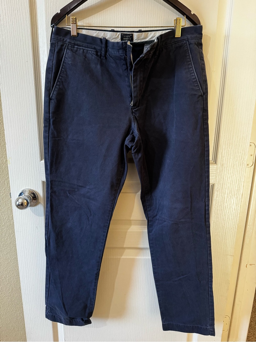 J. Crew 33x32 Navy Blue Chino Pants